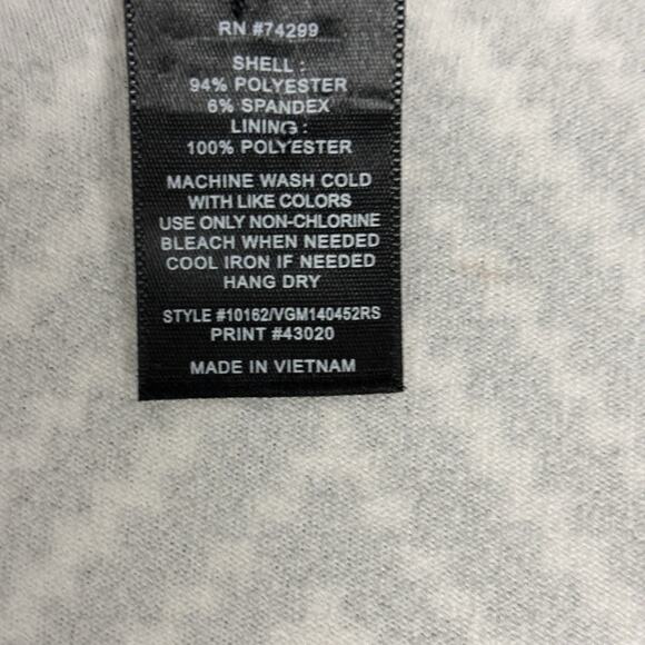 Enfocus Studio Dress Women size 14 Sleeveless Chevron Stripes Stretch Fit Flare - Picture 11 of 11